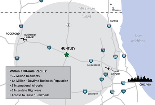 Huntley Corporate Park at Route 47 and Interstate 90 interchange