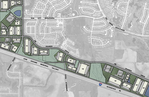 Huntley Corporate Park at Route 47 and Interstate 90 interchange